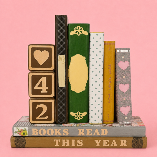 The yearly reading tracker bookend