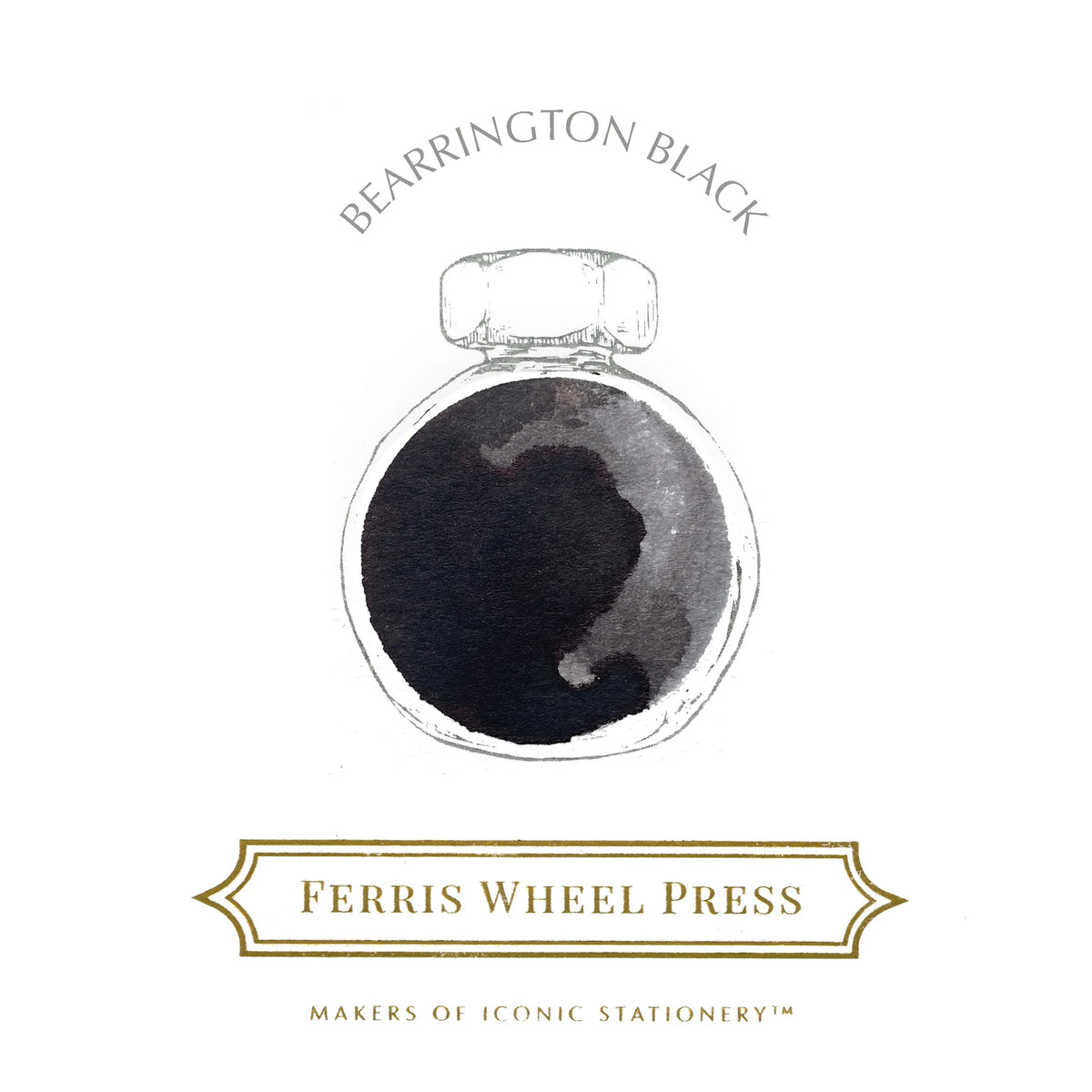38ml Bearrington Black ink - Ferris Wheel Press