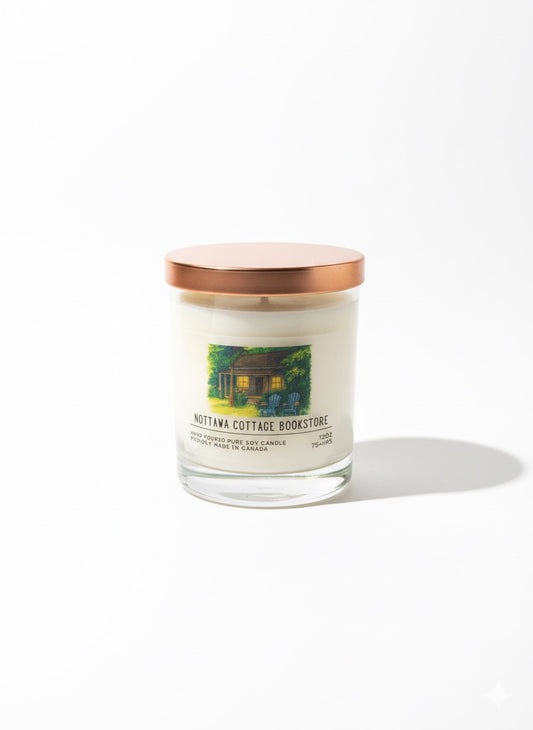 Cabin glow candle - Nottawa Cottage Bookstore x Serendipity Candles