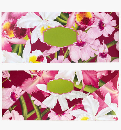 Colourful assorted patterned envelopes - orchid theme pack