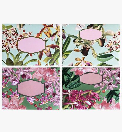 Colourful assorted patterned envelopes - orchid theme pack