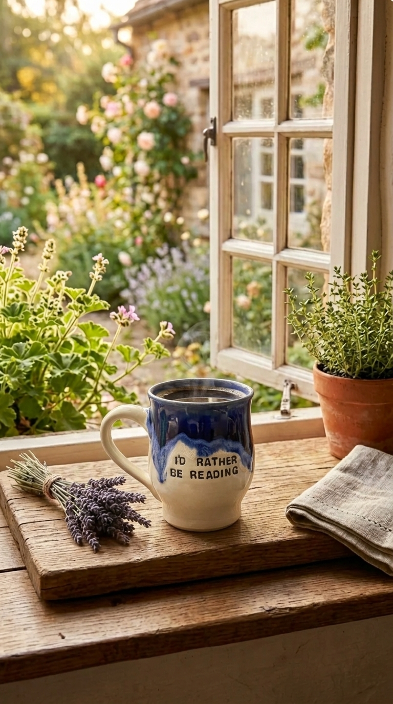 Bookish mugs: Nottawa Cottage Bookstore x Vara Studios