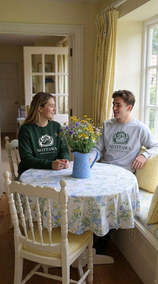 Nottawa cottage bookstore crewneck