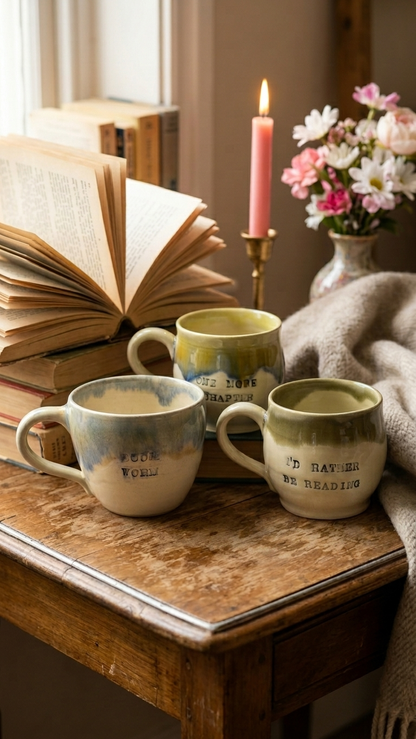 Bookish mugs: Nottawa Cottage Bookstore x Vara Studios