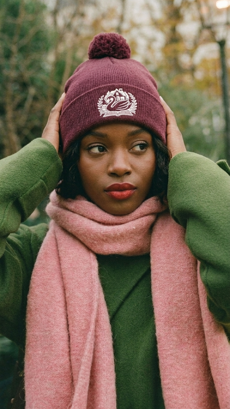 Cottage pom pom toque