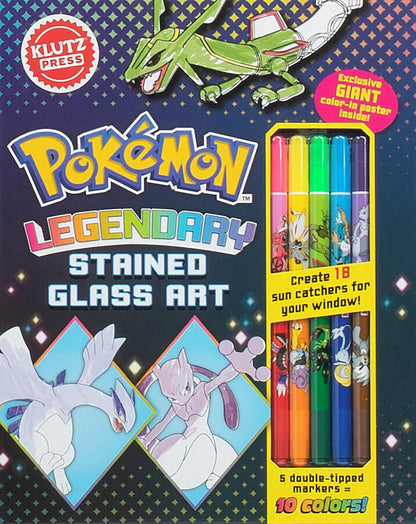 Pokémon Legendary Stained Glass by Klutz