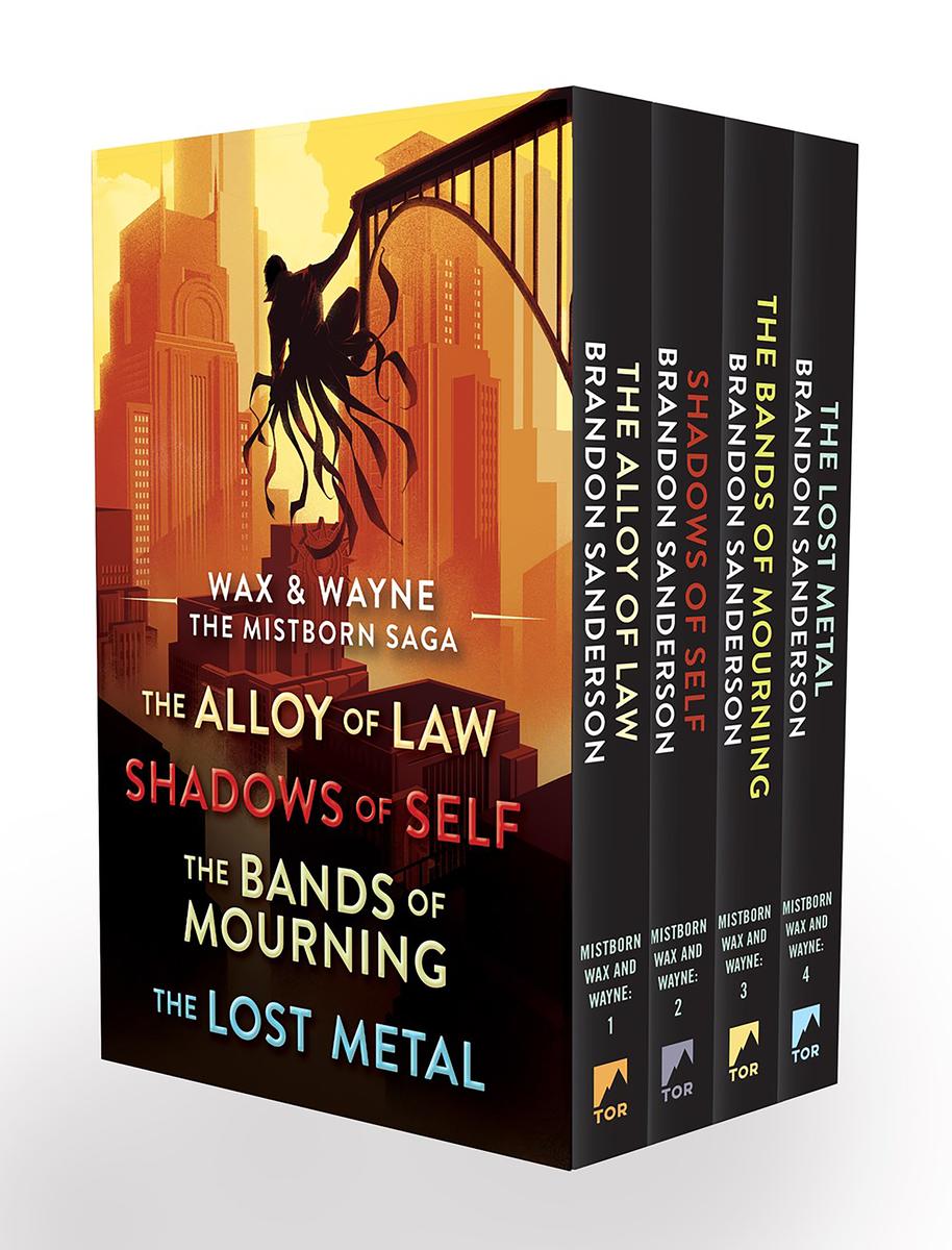 Wax and Wayne, The Mistborn Saga Boxed Set: Alloy of Law, Shadows of Self, Bands of Mourning, and The Lost Metal by Brandon Sanderson