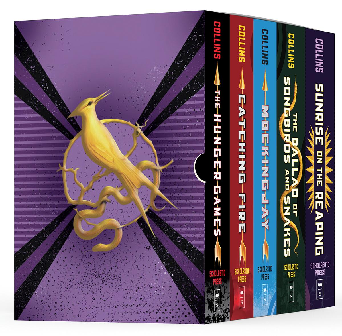 Hunger Games 5-Book Hardcover Box Set (The Hunger Games, Catching Fire, Mockingjay, The Ballad of Songbirds and Snakes, Sunrise on the Reaping) by Suzanne Collins