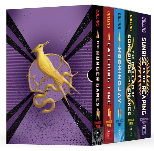 Hunger Games 5-Book Hardcover Box Set (The Hunger Games, Catching Fire, Mockingjay, The Ballad of Songbirds and Snakes, Sunrise on the Reaping) by Suzanne Collins