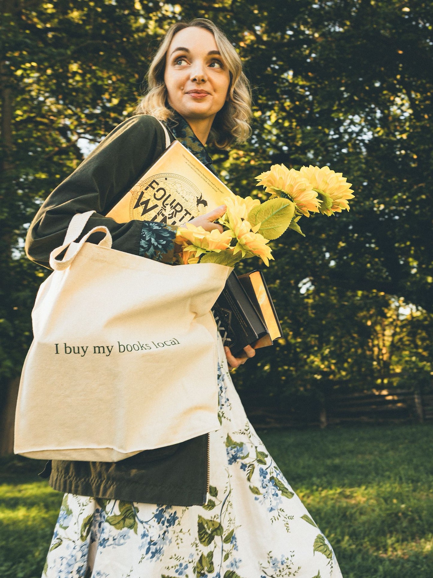 Signature tote bag - I buy my books local