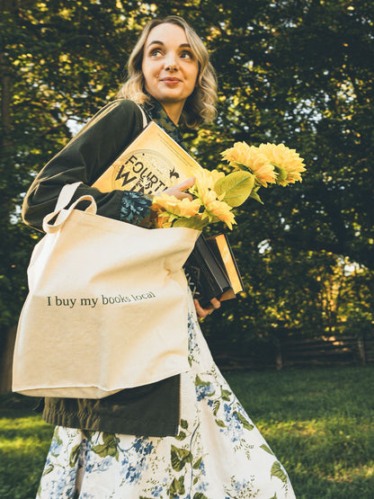 Signature tote bag - I buy my books local