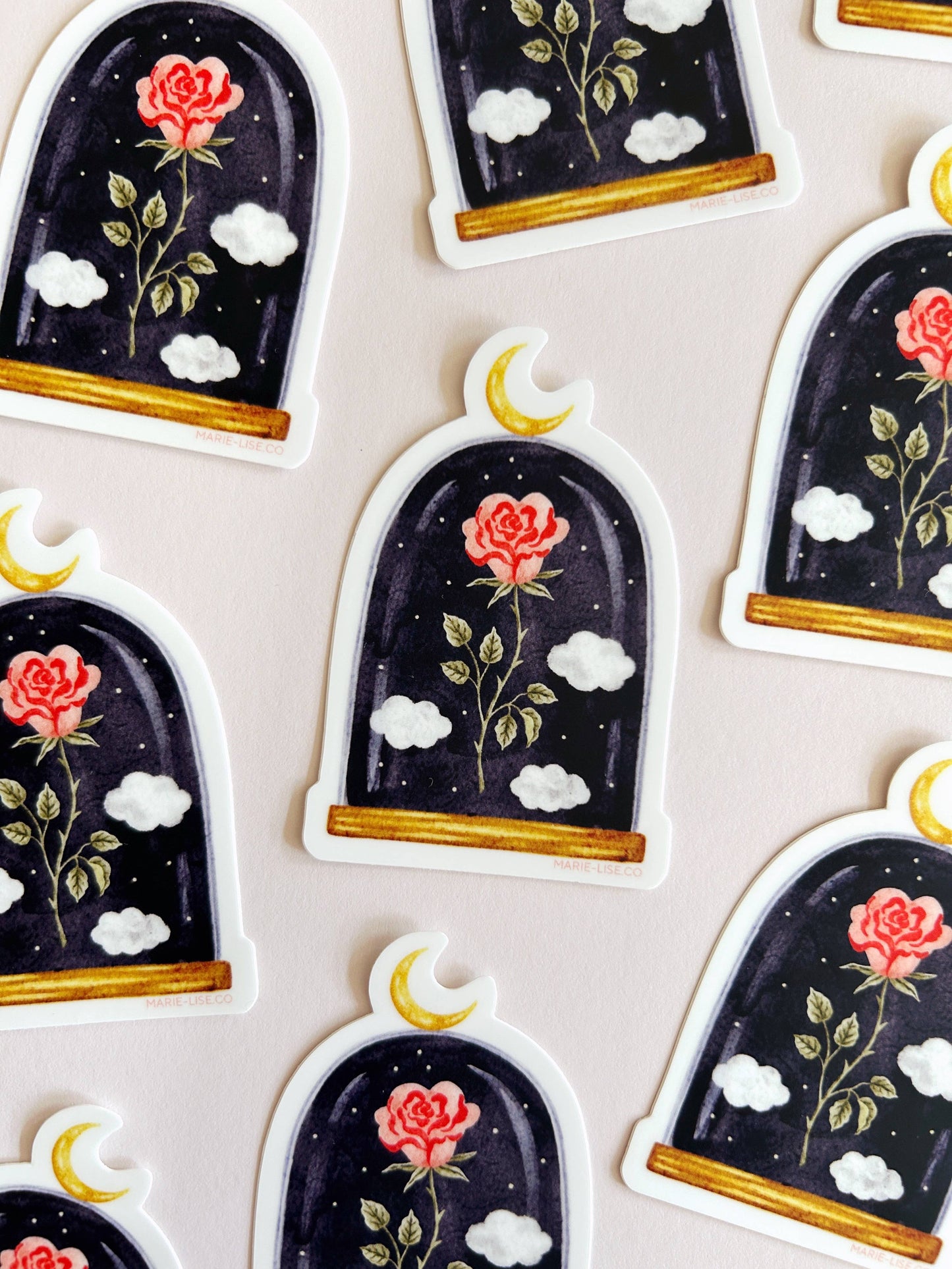 Enchanted rose sticker