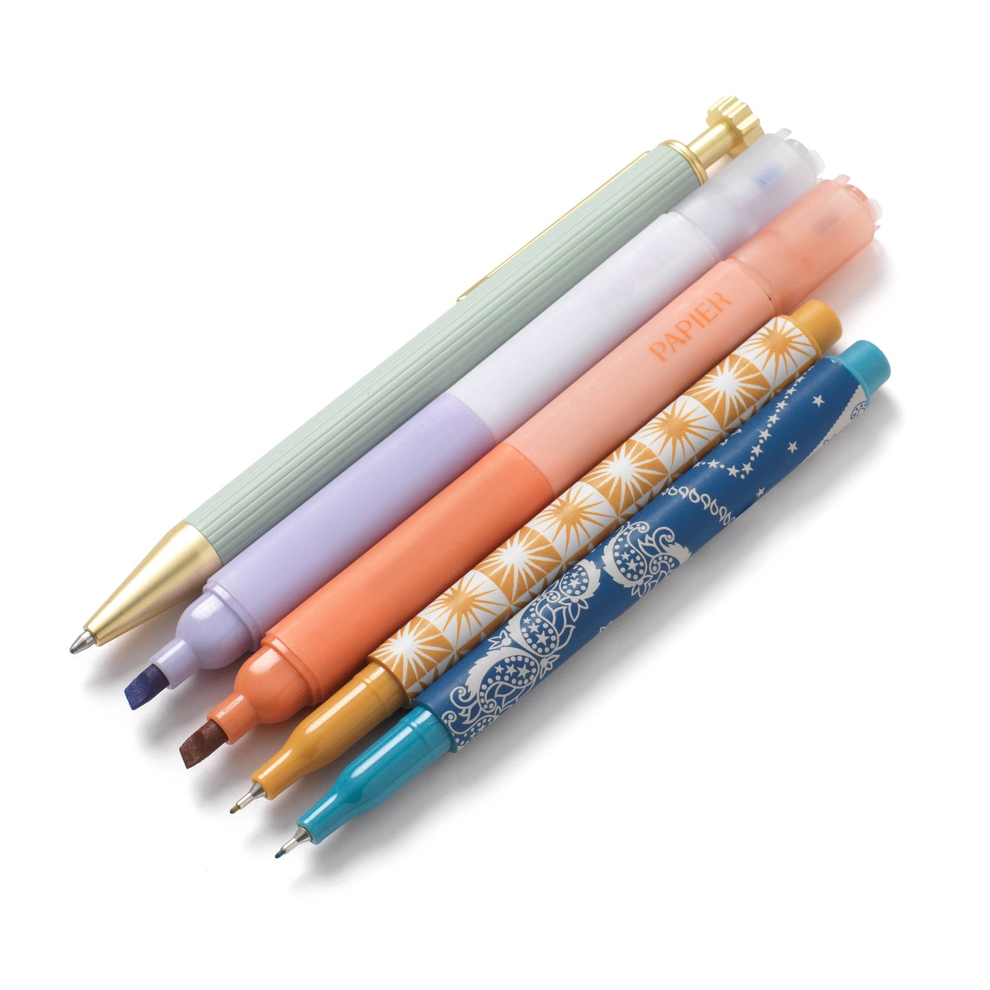 Mixed pen & highlighter set of 5 - solstice (coming soon)