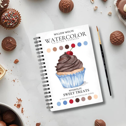 Sweet treats watercolor workbook