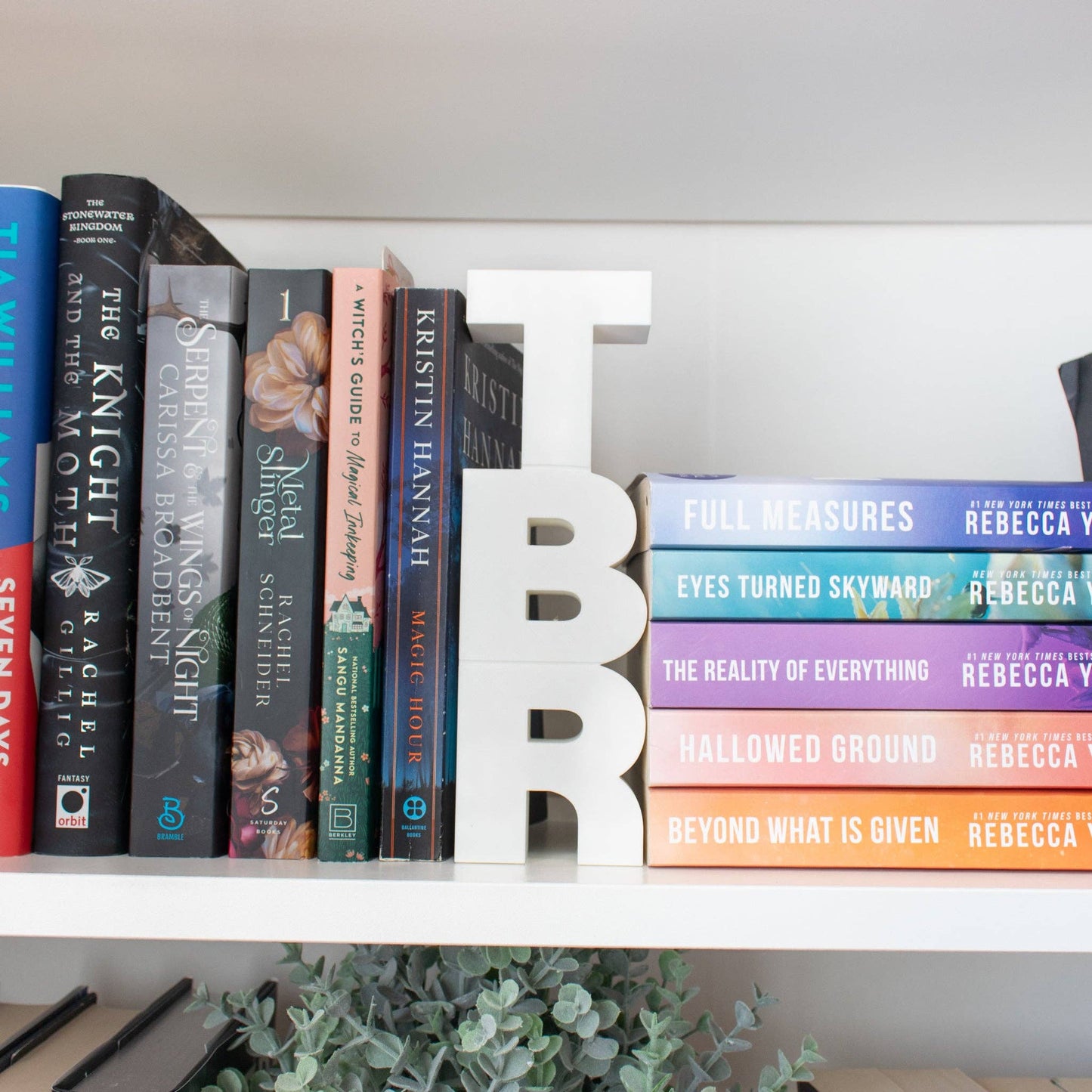 TBR shelf decor
