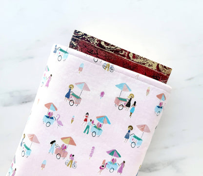 Ice cream carts padded book sleeve