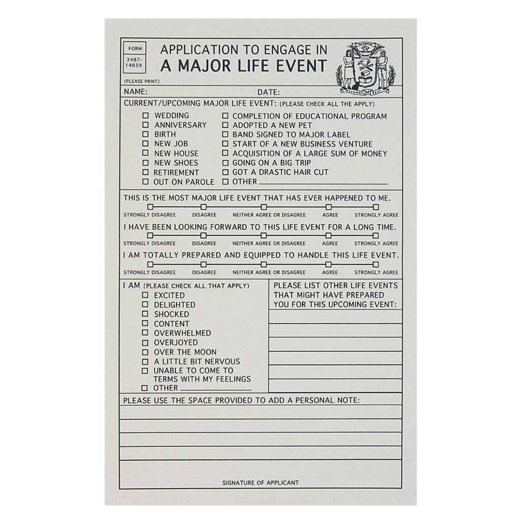 Life event application