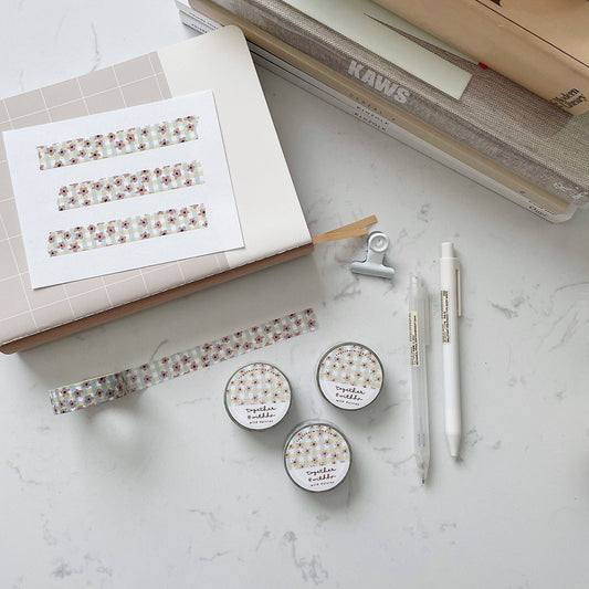 Wild daisies 15mm washi tape