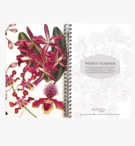 Orchid undated weekly planner