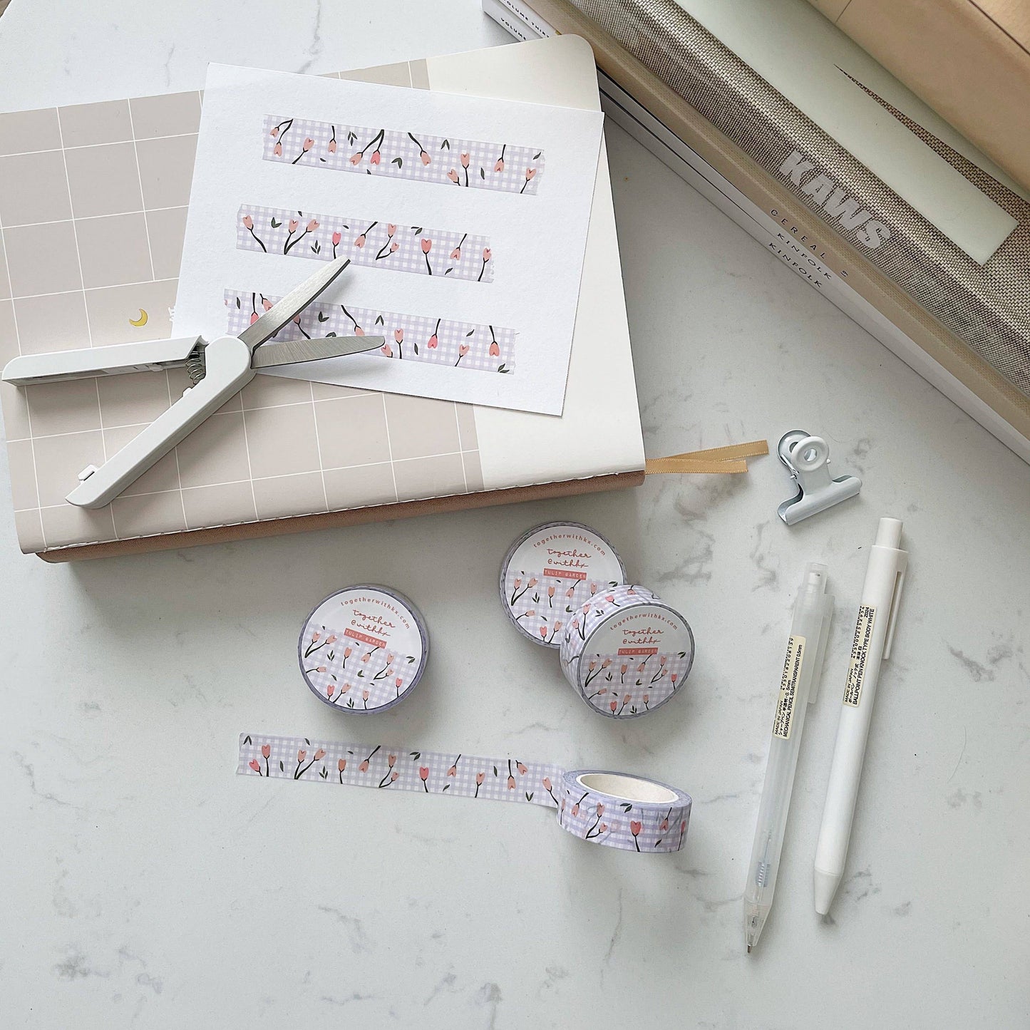 Tulip garden 15mm washi tape