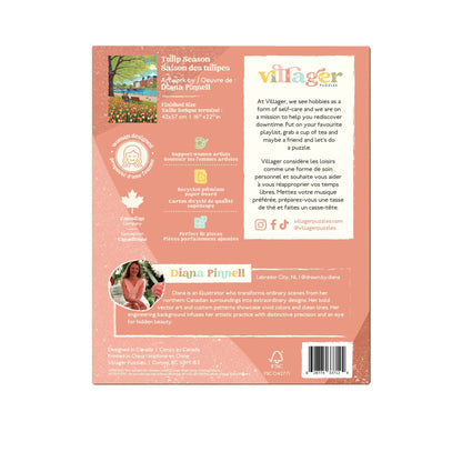 Tulip season | 500-piece puzzle | designed in Canada