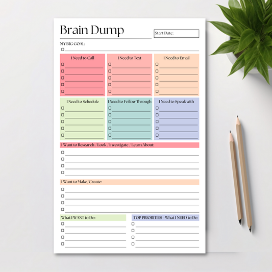 Brain dump notepad