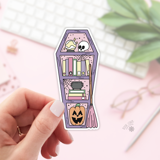 Halloween spooky witch shelf sticker