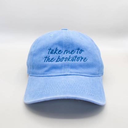 Take me to the bookstore embroidered baseball cap (coming soon)