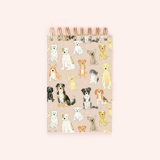 Dog pawty spiral notepad | 150 lined pages