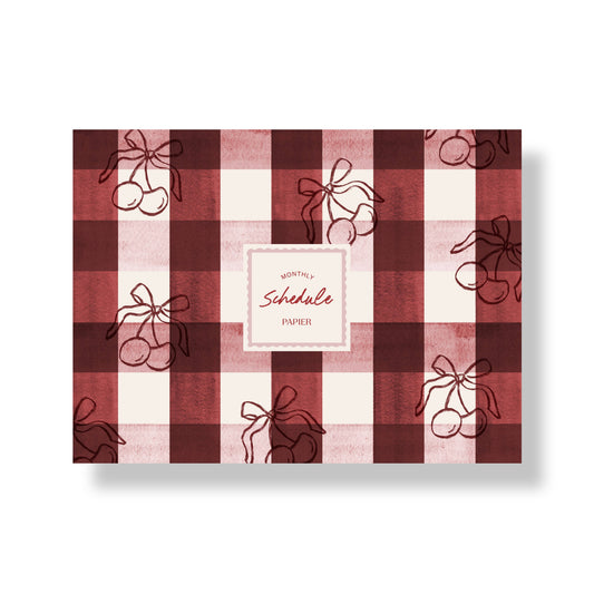 Productivity monthly planning pad, undated - picnic