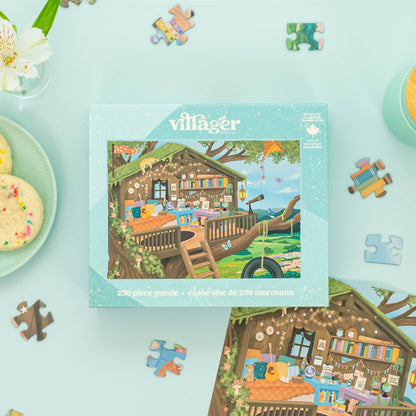 Treetop hideout | 250 piece puzzle | designed in Canada