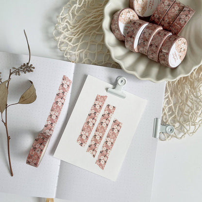 Summer bloom pink 15mm washi tape