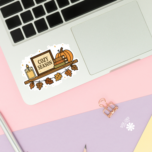 Cozy season shelf sticker