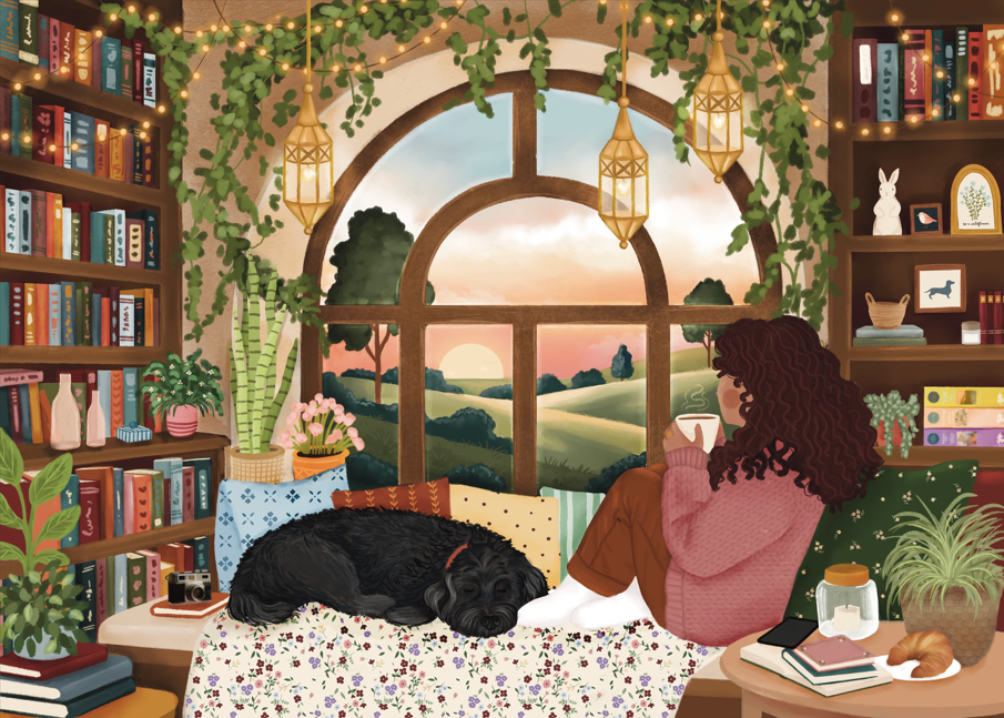 Book nook | 1000-piece puzzle | designed in Canada (coming soon)