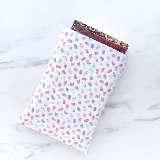 Popsicles padded book sleeve