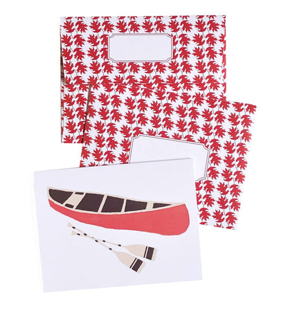 Algonquin red canoe greeting card