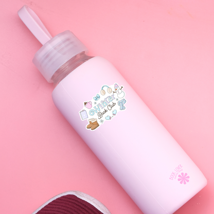 Winter book club sticker