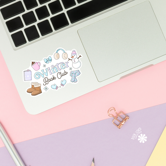 Winter book club sticker