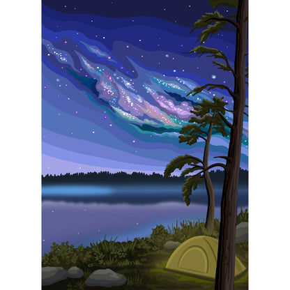 Northern camping | 1000-piece puzzle | designed in Canada