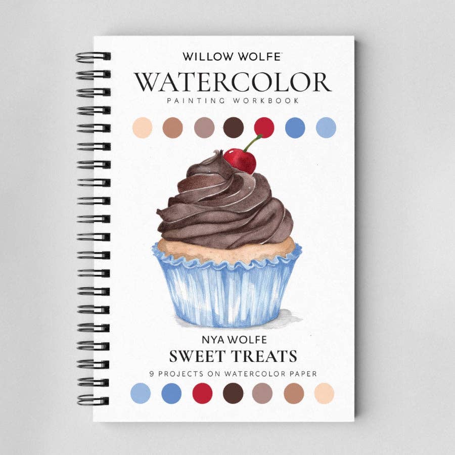 Sweet treats watercolor workbook