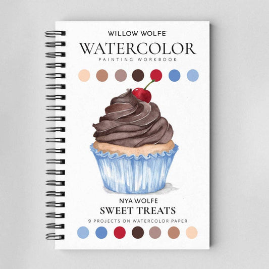 Sweet treats watercolor workbook