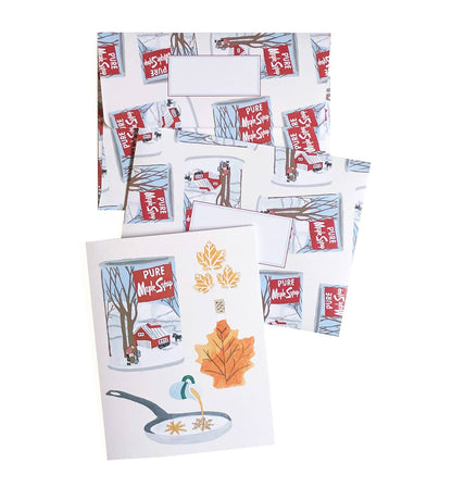 Maple syrup greeting card