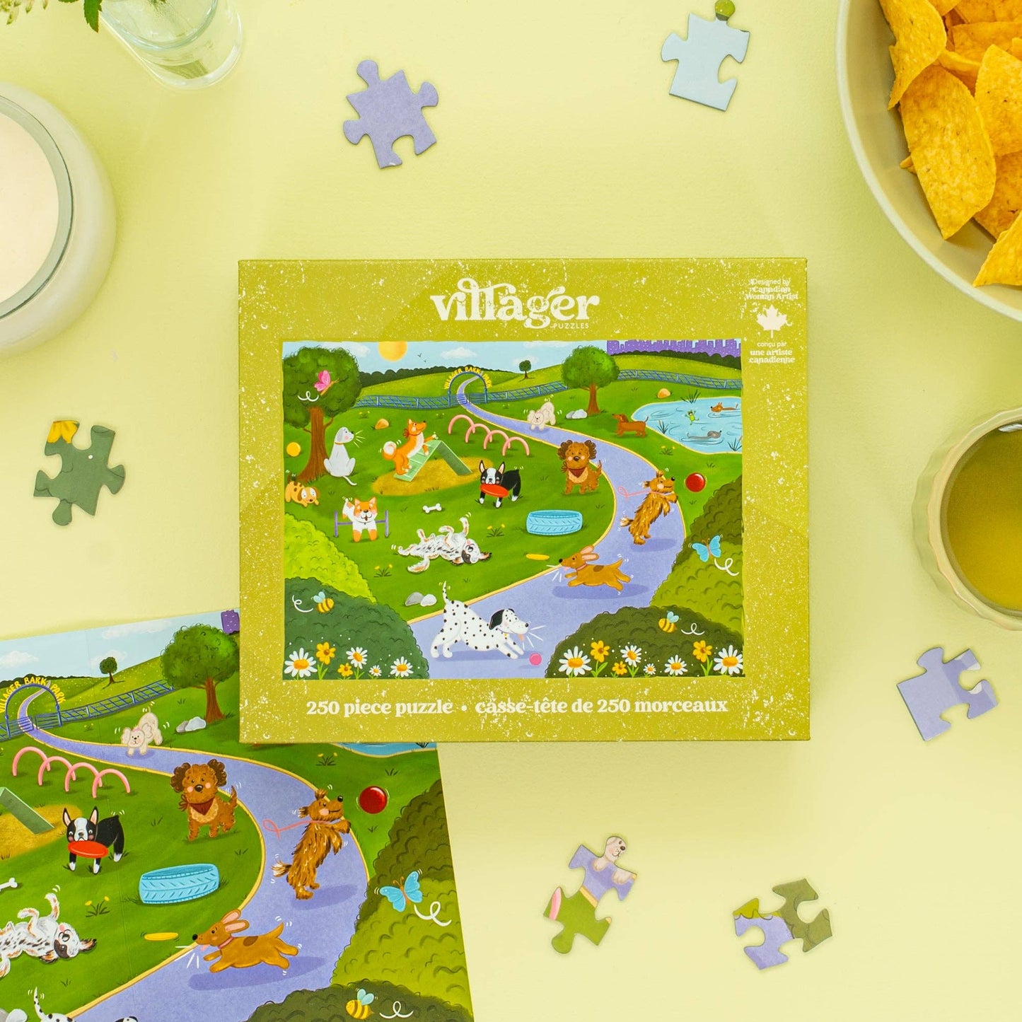 Bark park | 250 piece puzzle | designed in Canada