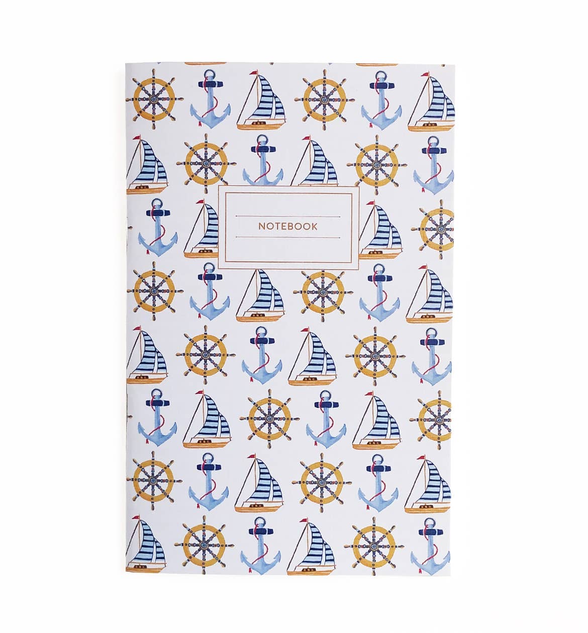 Nautical & sailboat, lighthouse notebooks (2-pack)