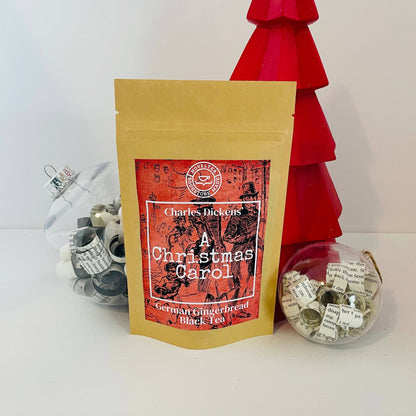 Steeped in classic literature, tea and candle bundle: A Christmas Carol