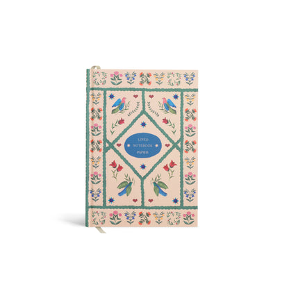 Quilted daydream lined A5 notebook