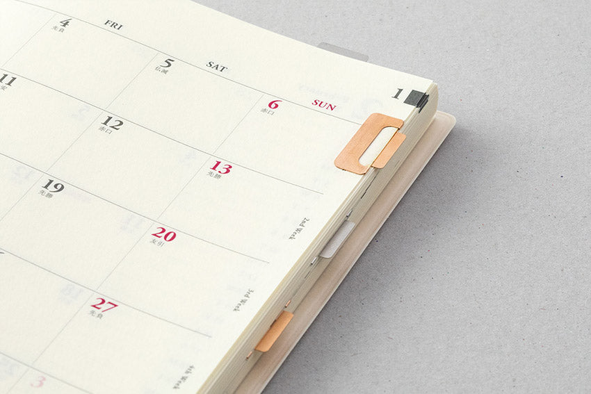 Midori index clip chiratto orange