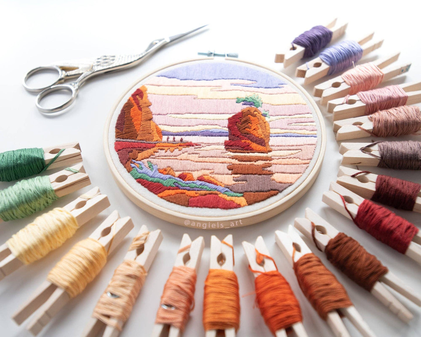 Pacific sunset DIY embroidery kit