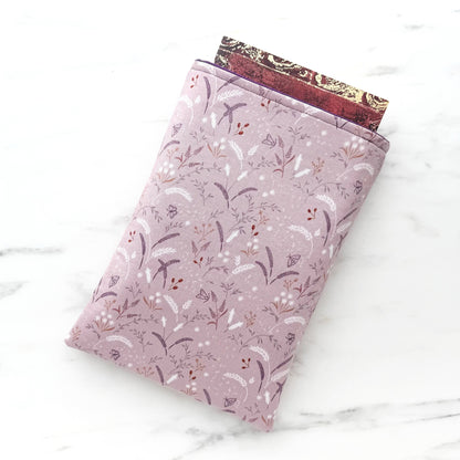 Lavender meadowside padded book sleeve (Coming soon)