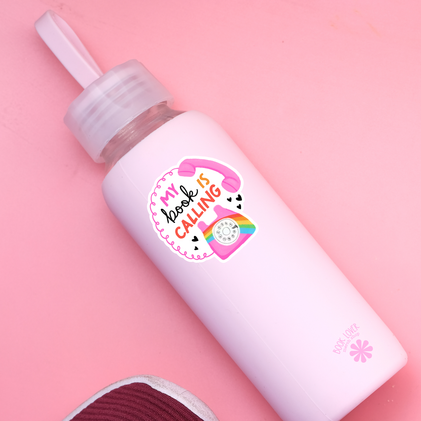 My book is calling sticker